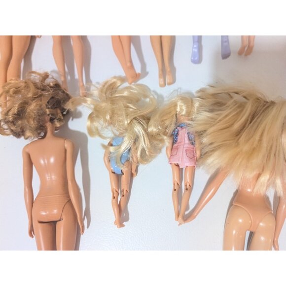 bundle 9 Mattel Barbie Dolls Bundle various plus 2 bodies AS IS Read - Picture 5 of 13